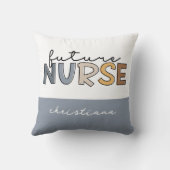 将来パーソナライズされたのナース |看護学生のプレゼント クッション (裏面)
