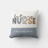 将来パーソナライズされたのナース |看護学生のプレゼント クッション (正面)
