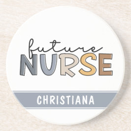 将来パーソナライズされたのナース |看護学生のプレゼント コースター