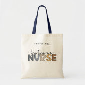 将来パーソナライズされたのナース |看護学生のプレゼント トートバッグ (正面)