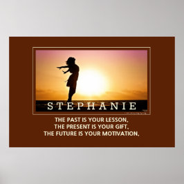 将来パーソナライズされたのモチベーション感動的引用文 ポスター