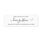 将来パーソナライズされたの差出人住所ラベル ラベル (正面)