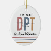 将来パーソナライズされたのDPTフィジカルセラピー医 セラミックオーナメント (右)