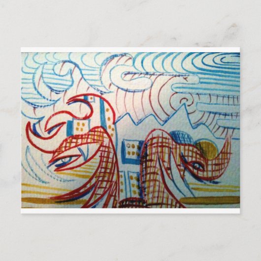 将来初期の ポストカード (正面)