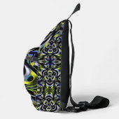 将来形状金属製イエロープリズム スリングバッグ (右)