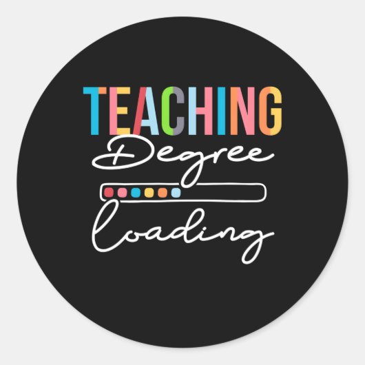 将来教えの先生を読み込む程度 ラウンドシール (正面)