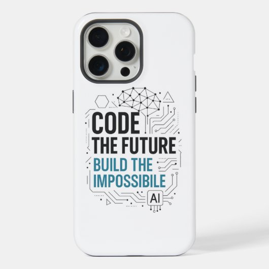 将来構築不可能なケースのコード | 技術カバー iPhoneケース (裏面)