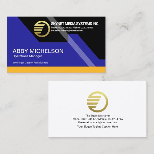 将来的な動的Webmasterカラフル 名刺 (正面/裏面)