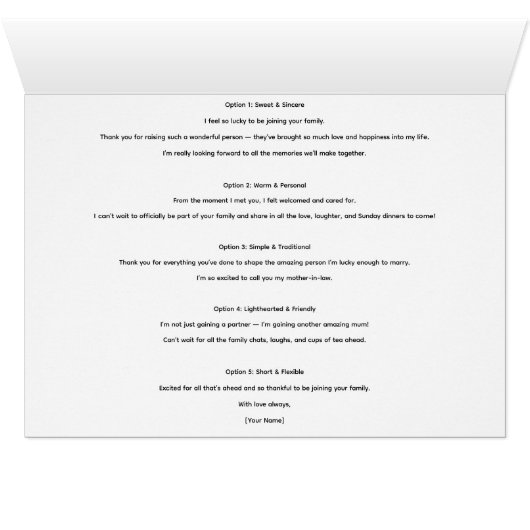 将来結婚の義母のカード (内部横(下))