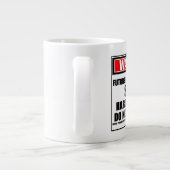 将来警告のインターネット無線スター懸命 ジャンボコーヒーマグカップ (裏面)