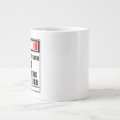 将来警告のインターネット無線スター懸命 ジャンボコーヒーマグカップ (正面)