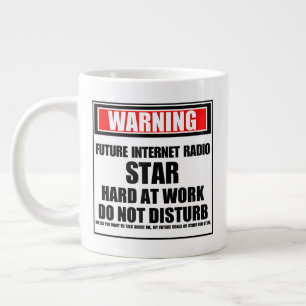 将来警告のインターネット無線スター懸命 ジャンボコーヒーマグカップ