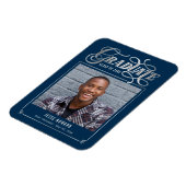 将来輝くの編集可能カラー卒業マグネット マグネット (左側)