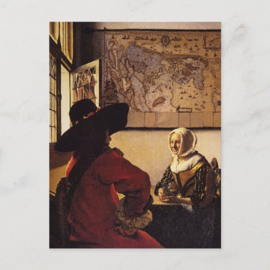 将校と笑う少女 ポストカード (正面)