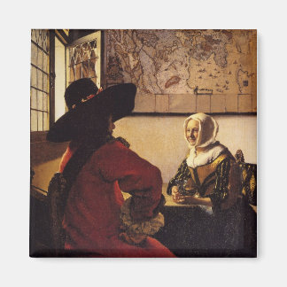 将校と笑う少女 マグネット