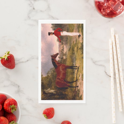 将校の馬を持つ兵士 (インサイチュ)