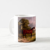 将校の馬を持つ兵士 コーヒーマグカップ (正面左)