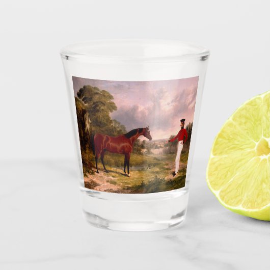 将校の馬を持つ兵士 ショットグラス (正面)