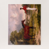 将校の馬を持つ兵士 ジグソーパズル (縦)