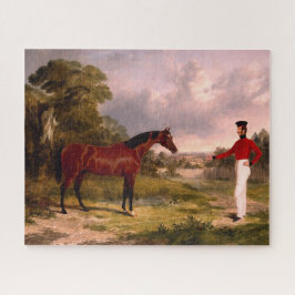 将校の馬を持つ兵士 ジグソーパズル