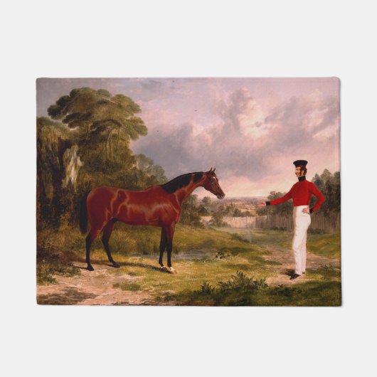 将校の馬を持つ兵士 ドアマット (正面)