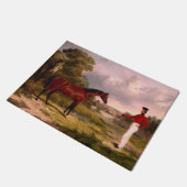 将校の馬を持つ兵士 ドアマット (アングル)