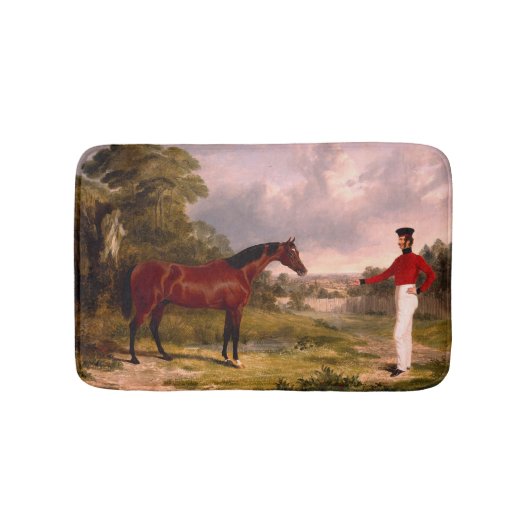 将校の馬を持つ兵士 バスマット (正面)