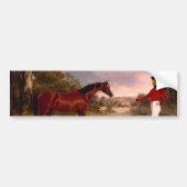 将校の馬を持つ兵士 バンパーステッカー (正面)