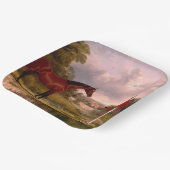 将校の馬を持つ兵士 ペーパープレート (傾斜あり)