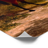 将校の馬を持つ兵士 ポスター (角)