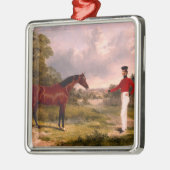 将校の馬を持つ兵士 メタルオーナメント (左)