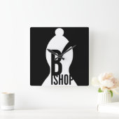 将棋オリジナル スクエア壁時計 (ホーム)