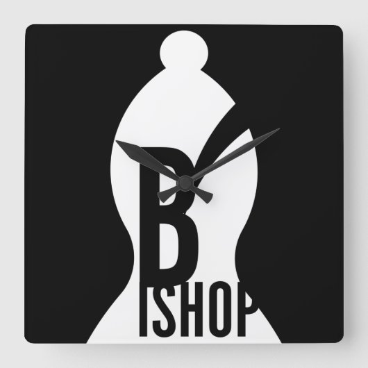 将棋オリジナル スクエア壁時計 (正面)