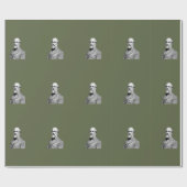 将軍⚔️🎩ロバート・E・リー陸軍緑 ラッピングペーパー (フラット)