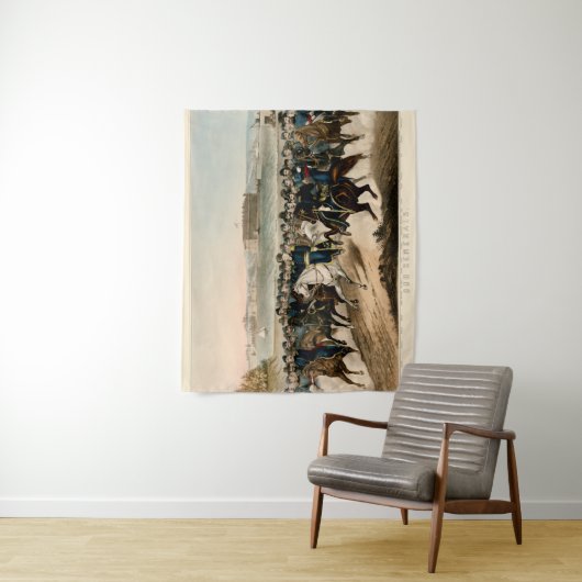 将軍、復元されたヴィンテージ1864内戦のポスト タペストリー (インサイチュ)