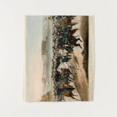 将軍、復元されたヴィンテージ1864内戦のポスト タペストリー (正面)