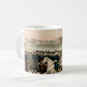 将軍、復元されたヴィンテージ1864内戦 コーヒーマグカップ (正面左)