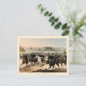 将軍、復元されたヴィンテージ1864内戦 ポストカード (スタンド正面)