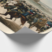 将軍、復元されたヴィンテージ1864内戦 ラッピングペーパー (角)