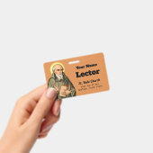 尊き説教者としてのベド(P 008) バッジ (手持ち)