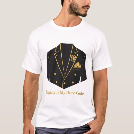 尊厳が私の服装規定　追悼Tシャツ Tシャツ (正面)