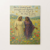 尊厳と強さクリスチャンアートパズル ジグソーパズル (縦)