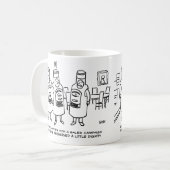 尊厳を欠く営業キャンペーン コーヒーマグカップ (正面左)