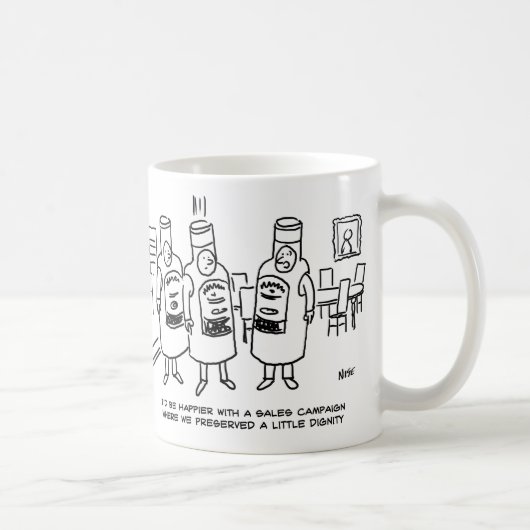 尊厳を欠く営業キャンペーン コーヒーマグカップ (右)