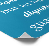 「尊厳」引用文プリントポスター ポスター (角)