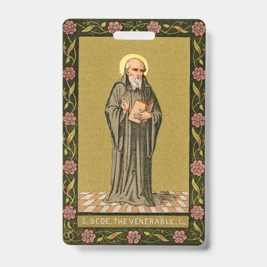 尊大なビーデの説教(P 008;祈りの言葉) バッジ (正面)