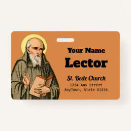 尊大なビーデの説教(P 008;祈りの言葉)バッジ バッジ