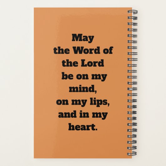 尊大なビーデの説教(P 008;祈りの言葉) プランナー手帳 (裏面)