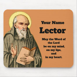 尊大なビーデの説教(P 008;祈りの言葉) マウスパッド