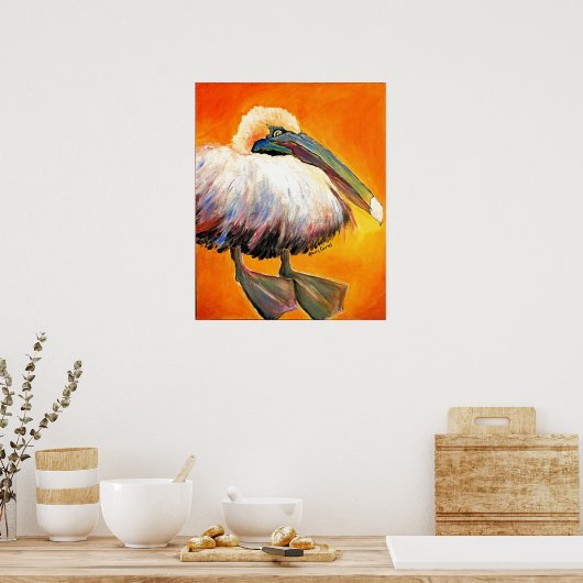 尊大なペリカン ポスター (キッチン)